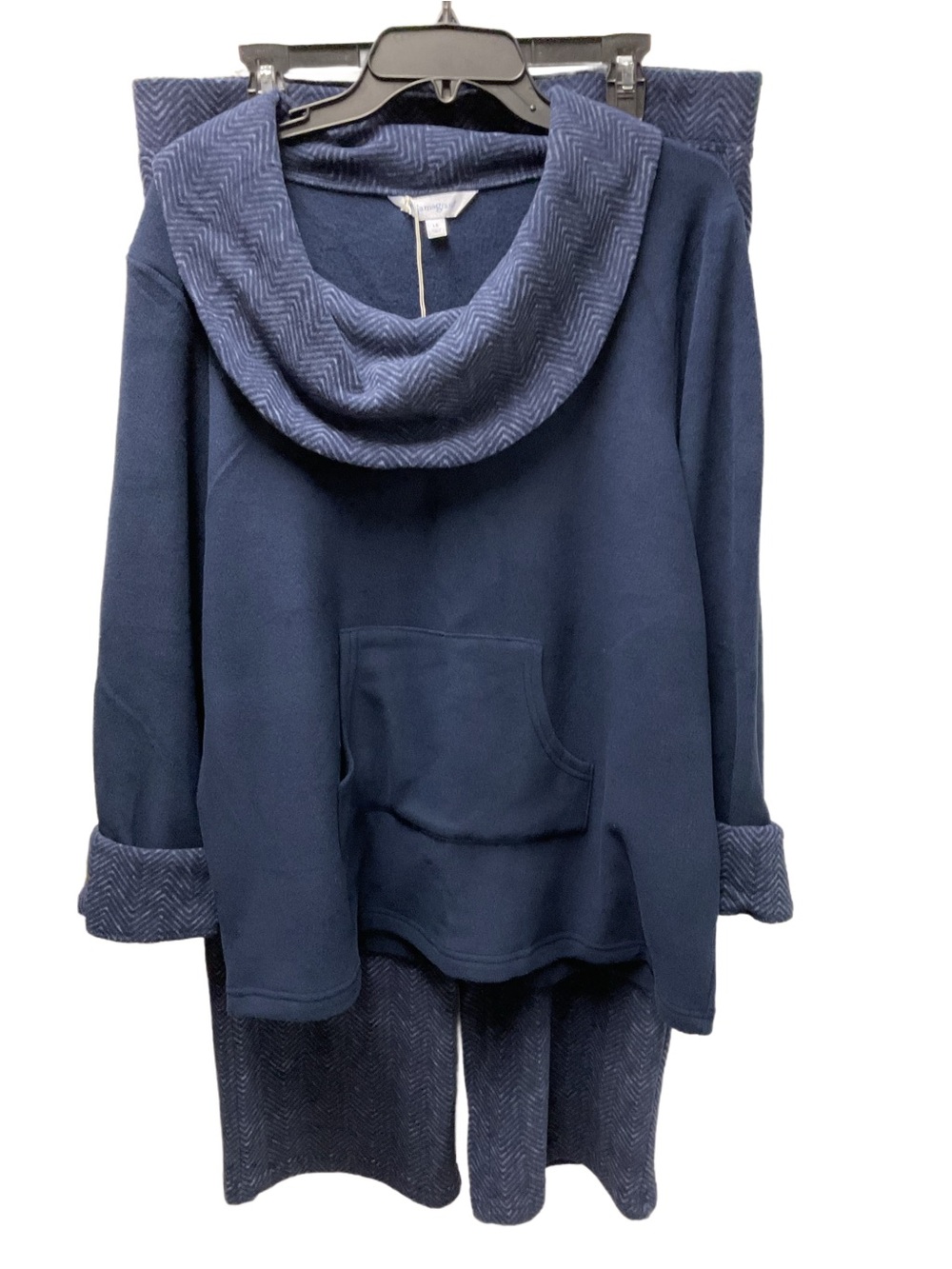 New Cozy Navy Cowl Neck Women's Lounge Set - Pajamagram
